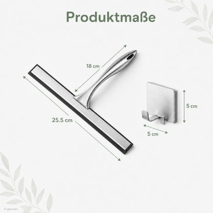 VAILA Homes Duschabzieher aus Edelstahl (201) - saubere Dusche jeden Tag
