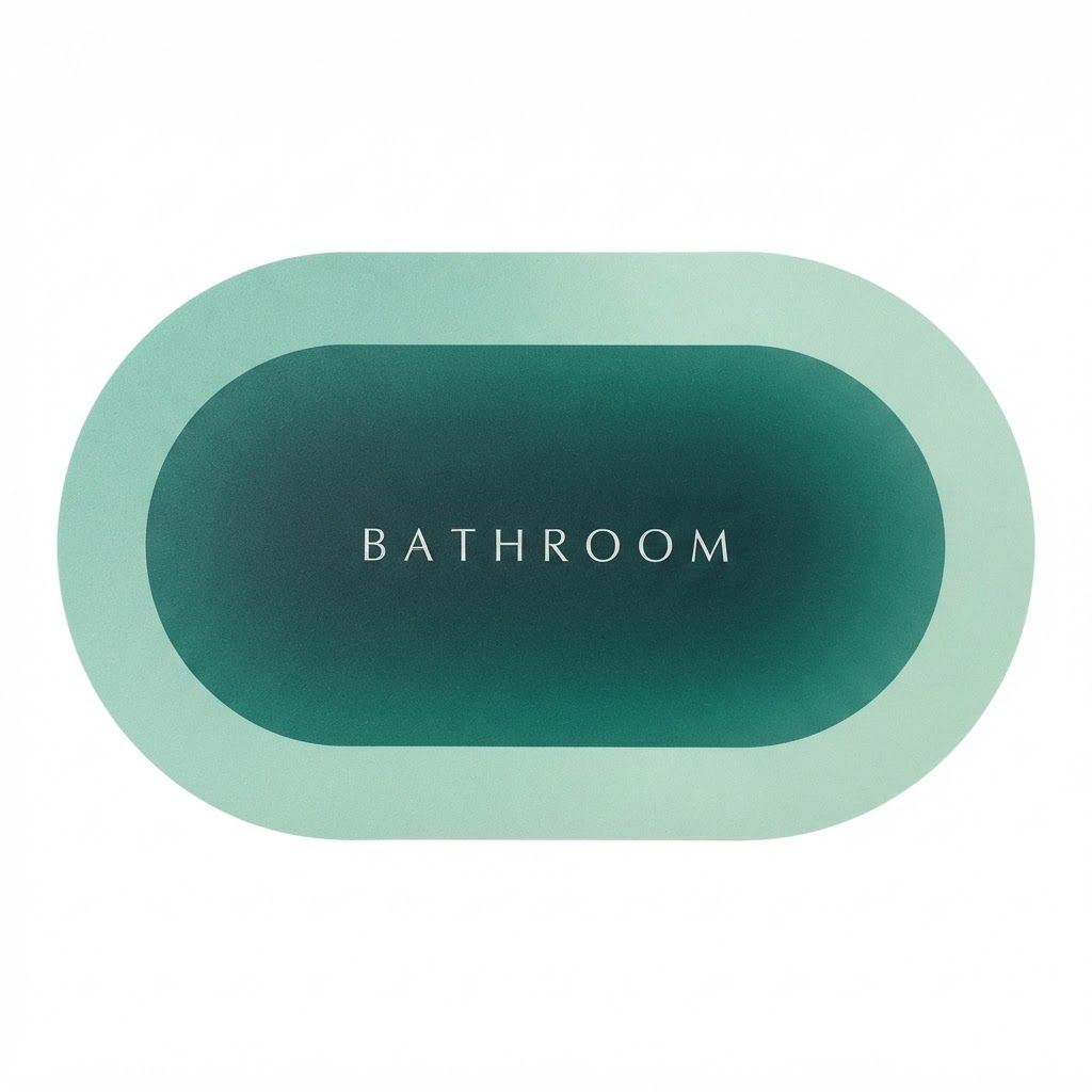Ovale Premium-Badematte – Weich & saugstark in 5 Farben
